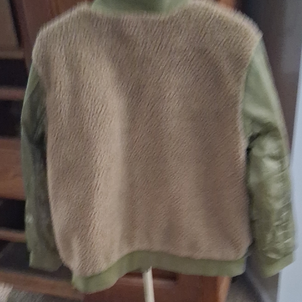 Universal Thread Olive Green Jacket With Beige De… - image 6